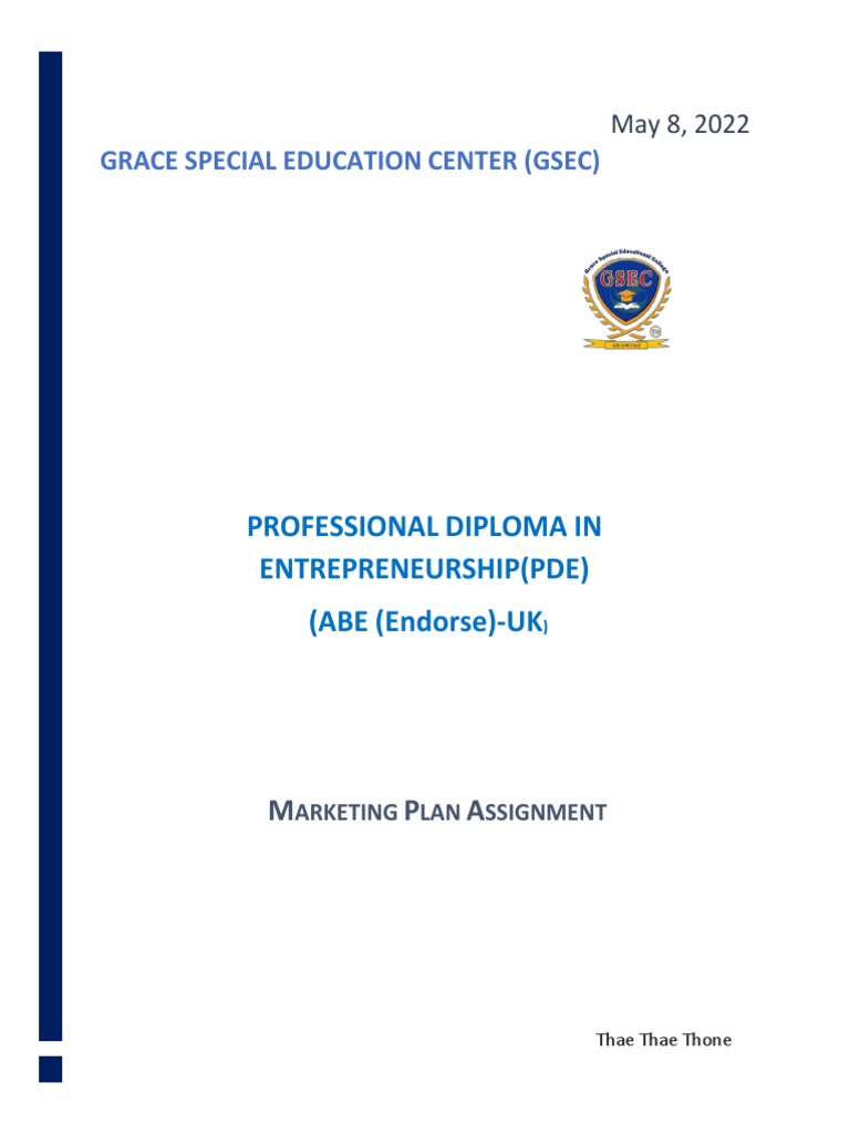 Diploma-Assignment-8p-8c-marketing-lso-23 (4) - ThaeThaeThone PDE6-004 ...