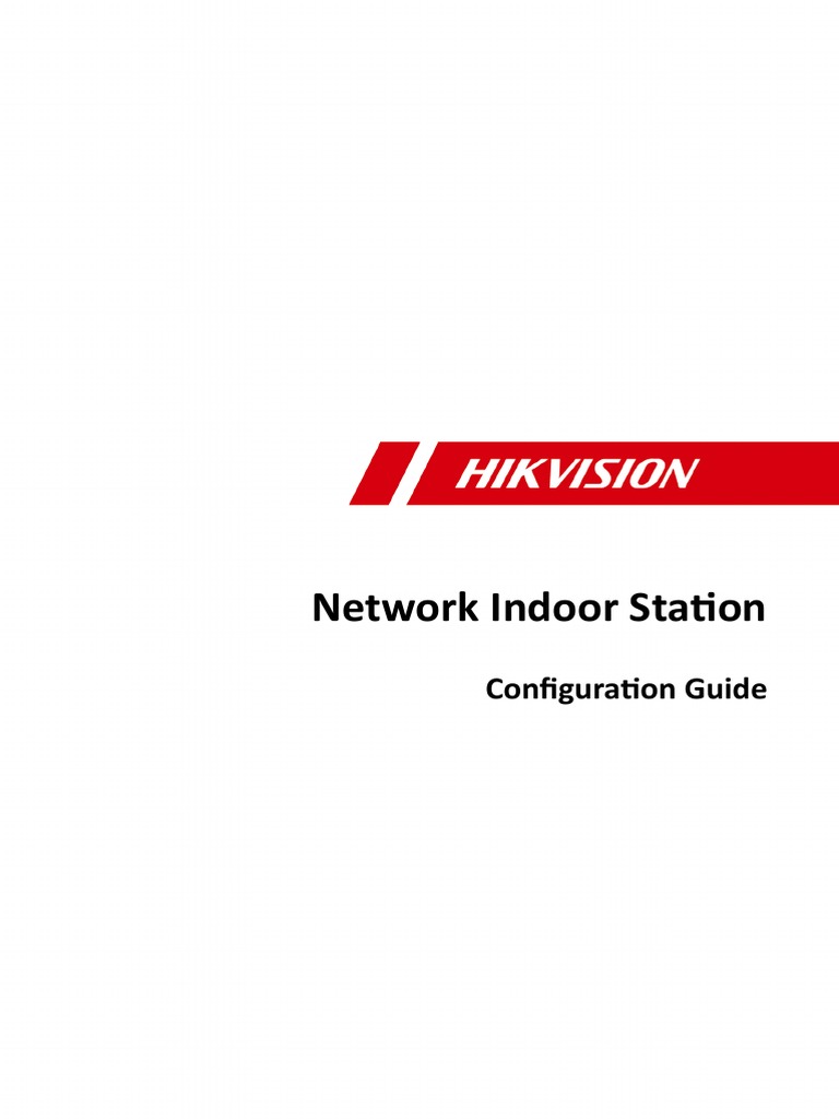 Configuration Guide - Video Intercom Network Indoor Station | PDF | Ip ...