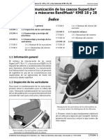 Sistema de Comunicación de Los Cascos Superlite 17b y 17c y Las Máscaras Bandmask KMB 18 y 28 Hi PDF