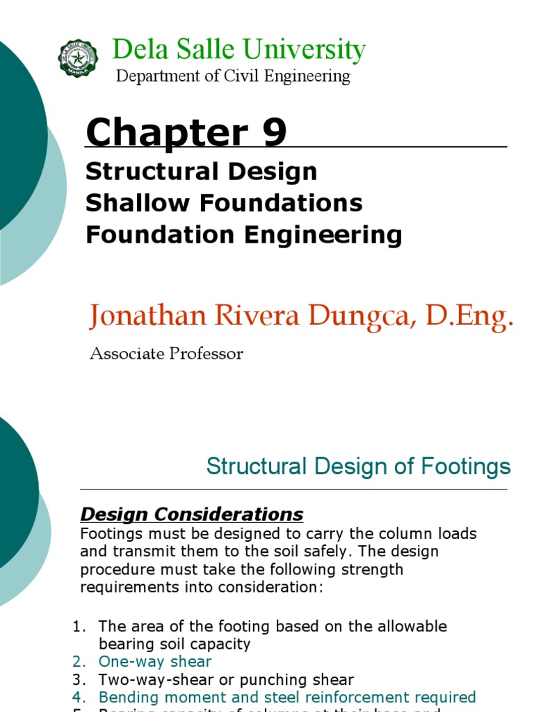 Chapter 9 Spread Footings Structural Design - 2 | PDF | Concrete ...