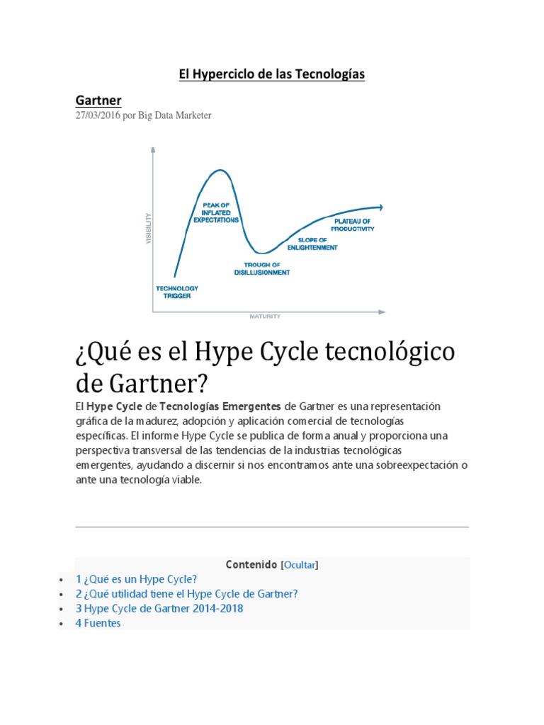 50+ Ciclo Hype De Gartner, El gartner hype cycle, o ciclo de