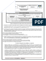 Evaluación Filo 9° 3P