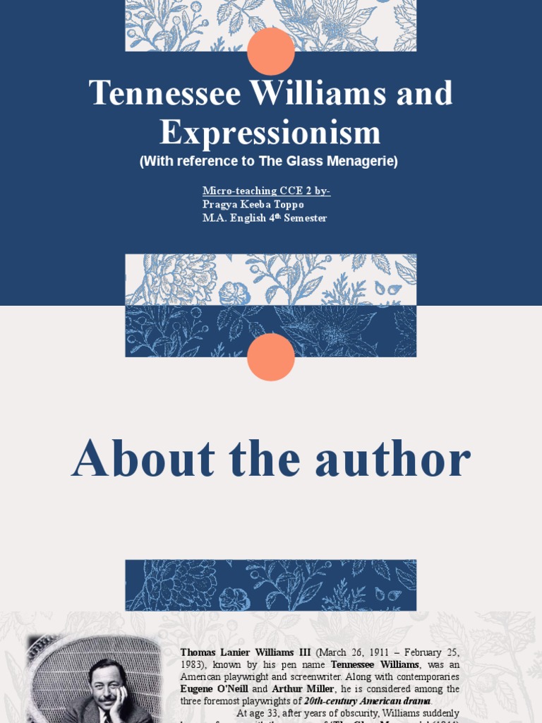 Tennessee Williams and Expressionism | PDF | Expressionism