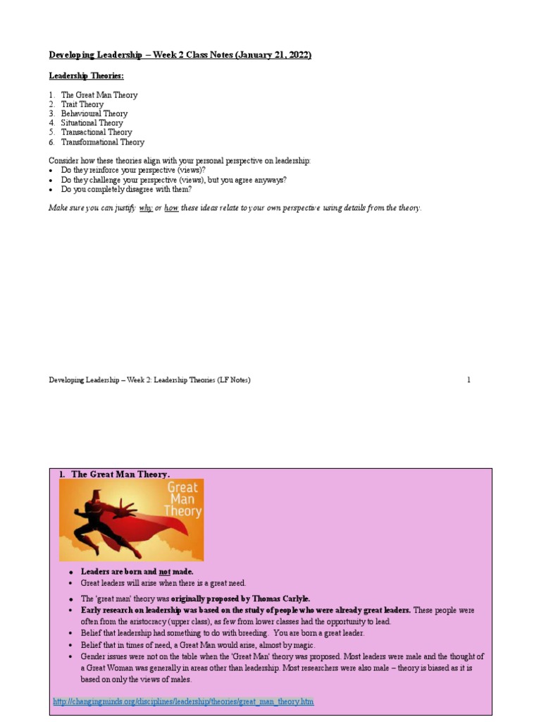 Journals On Leadership Theories