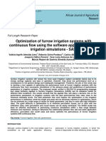 African Journal - Optimization of Furrow Irrigation-Duas Páginas