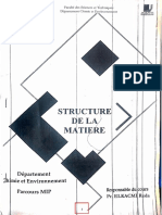 Structure de Matières - 081837