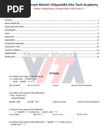 Python Programming Question Bank eDBDA Sept 21