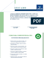 CIPA Curso Certificado 20h Linear