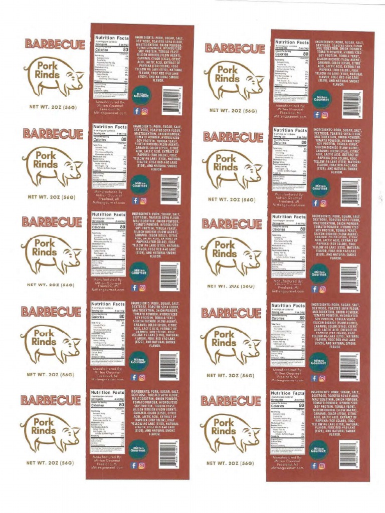 Recall For Pork Rinds PDF