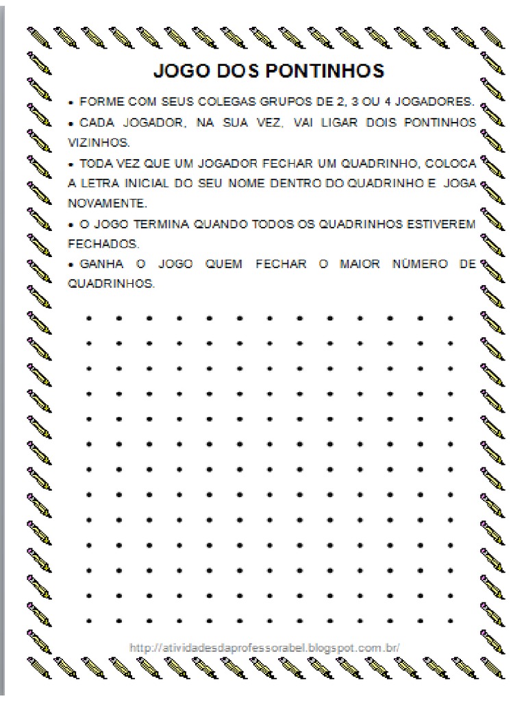 jOGO DOS PONTINHOS PDF