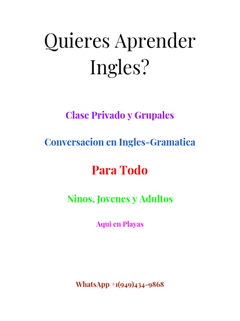 Aprender Ingles Pdf Pdf