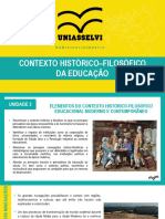 Unidade 02 PDF Uniasselvi 2023 - CONTEXTO HISTÓRICO FILOSÓFICO DA EDUCAÇÃO PDF