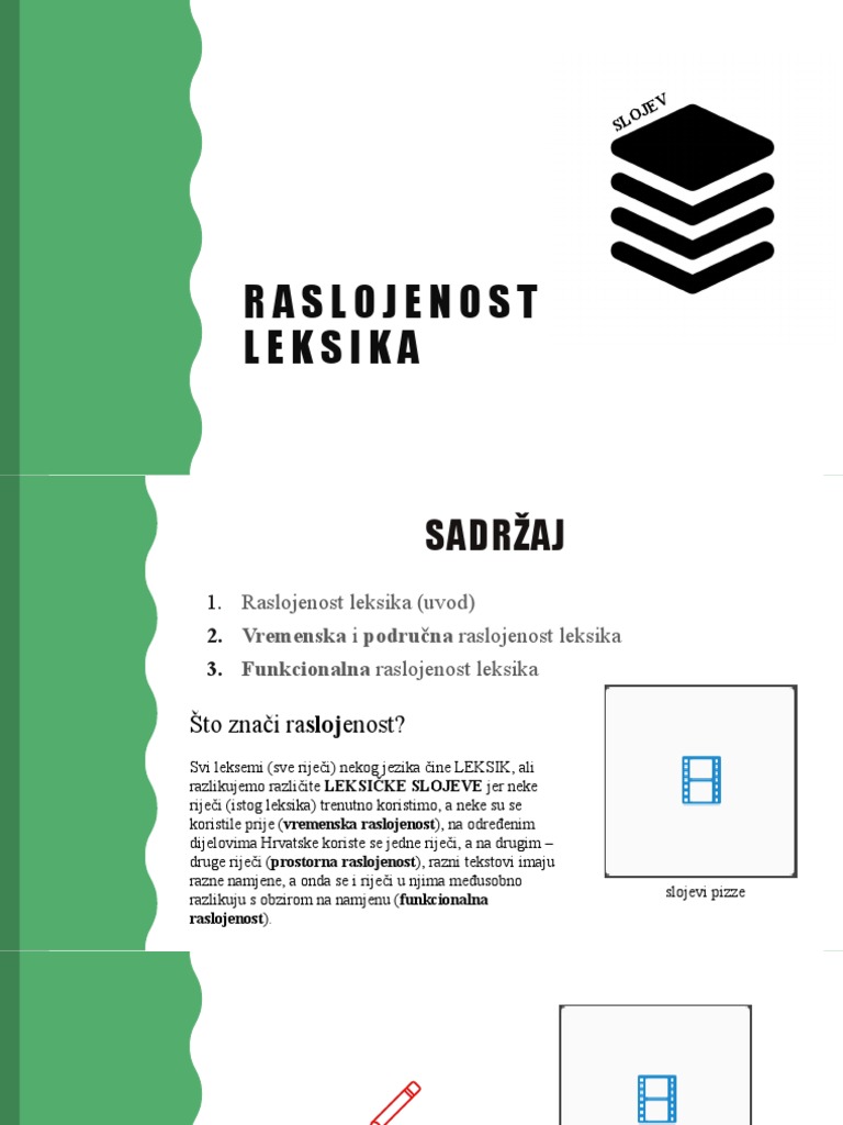 Raslojenost Leksika Uvod PDF