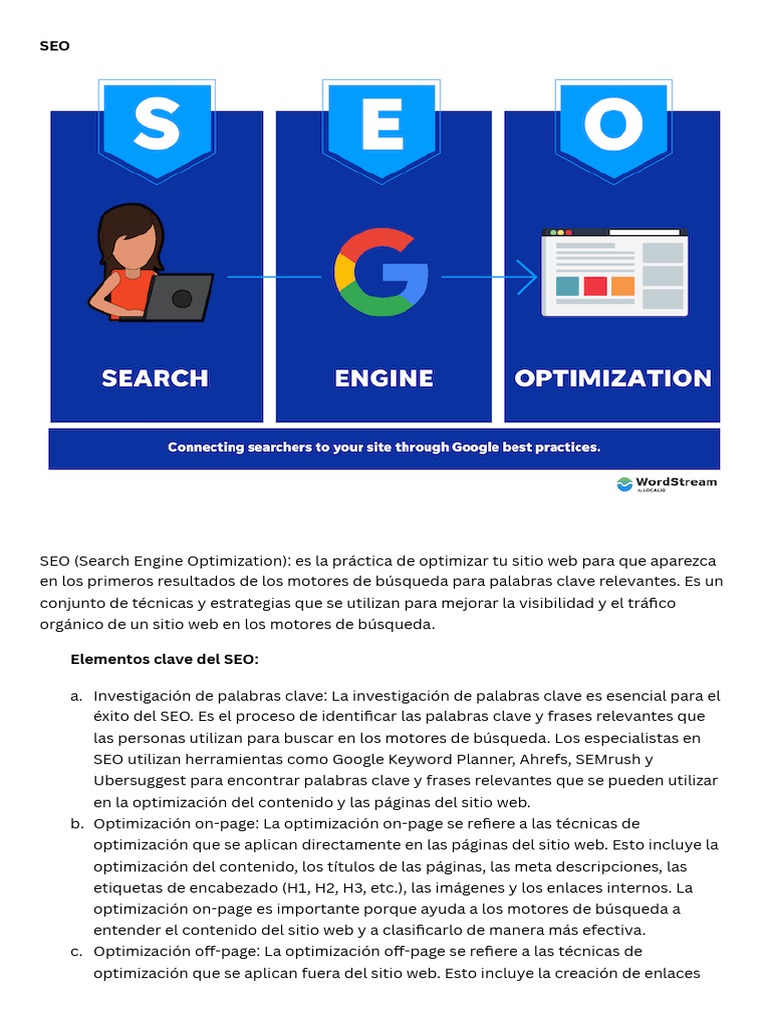 SEO y SEM | PDF | Posicionamiento en buscadores | Marketing de motores ...