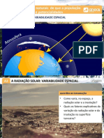 ppt19 - A Radiação Solar - Variabilidade Espacial