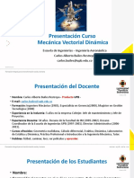 Presentacion Programa Del Curso Mecánica Vectorial Dinámica 1-2-1