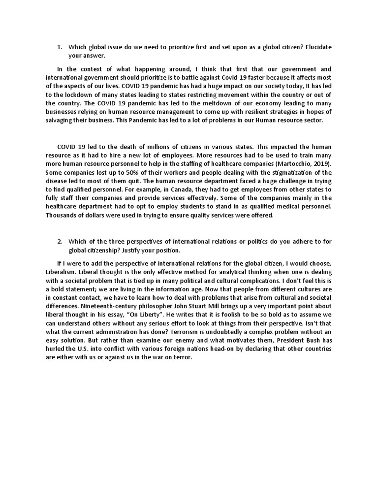 which-global-issue-do-we-need-to-prioritize-first-and-set-upon-as-a