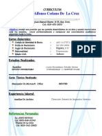 CURRICULUM VITAE Alfonso de La Cruz PDF