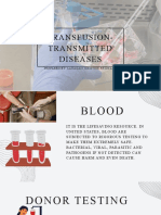 Transfusion-Transmitted Diseases: Prepared By: Laoagan, Kristine Ericka M