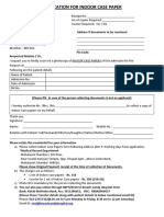 Application For Indoor Case Paper
