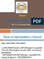 Hyrje Në Informatikën e Biznesit