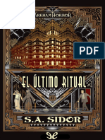 (Arkham Horror 02) Sidor, S. A. - El Ultimo Ritual