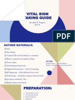 Vital Sign Taking Guide