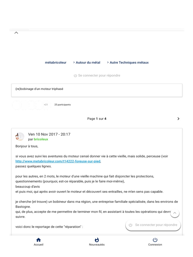Réparation et rebobinage moteur triphasé | PDF