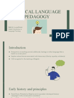 Critical Language Pedagogy: Made By: Lucija Erhatić Course: Introdution To Language Teaching
