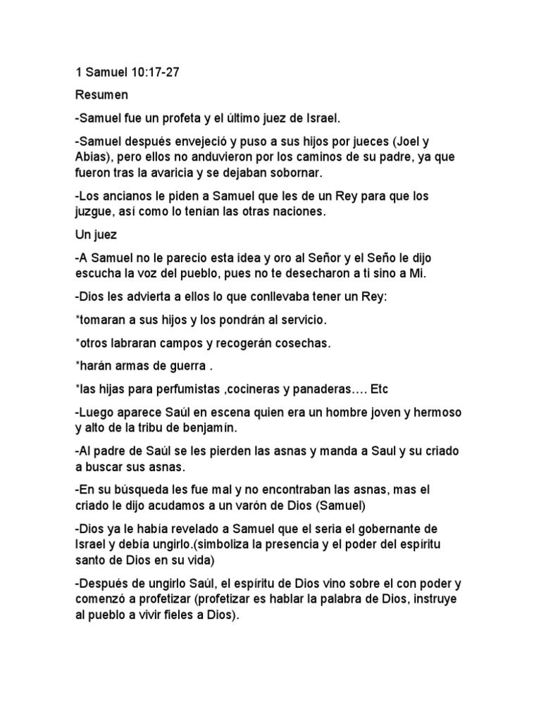 1 Samuel 10 PDF Saulo