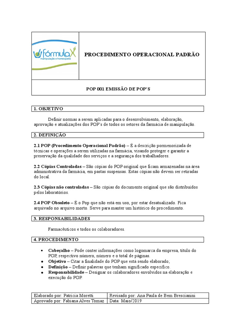 ADM 001 Emissão de Pops | PDF | Farmacêutico | Informática