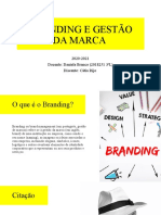 BRANDING E GESTÃO DA MARCA Amarelo