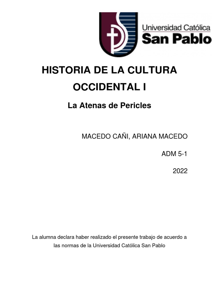 LA ATENAS DE PERICLES-Ariana Macedo PDF | PDF | Antigua Grecia | Atenas ...
