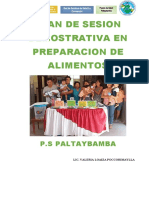 Plan de Sesion Demostrativa Del P.S Paltaybamba