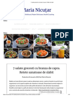 7 Salate Grecesti Cu Branza de Capra. Retete de Slabit PDF