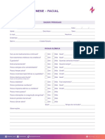 Ficha de Anamnese - Facial PDF