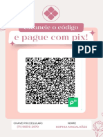 Documento A4 Pague Com Pix Delicado Rosa PDF