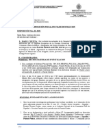 Devolución de caso a Fiscalía de Puente Piedra por competencia territorial