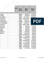 Construction Project Gantt Chart