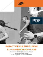 Consumer Behaviour & Culture Assessment 1 (First Sit) Coursework - Report