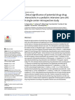 Clinical Significance of Potential Drug-Drug Interactions in A Pediatric Intensive Care Unit A Single-Center Retrospective Study