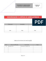 IT-SMSQ-162-00 Higienização e Limpeza Ambulatórios