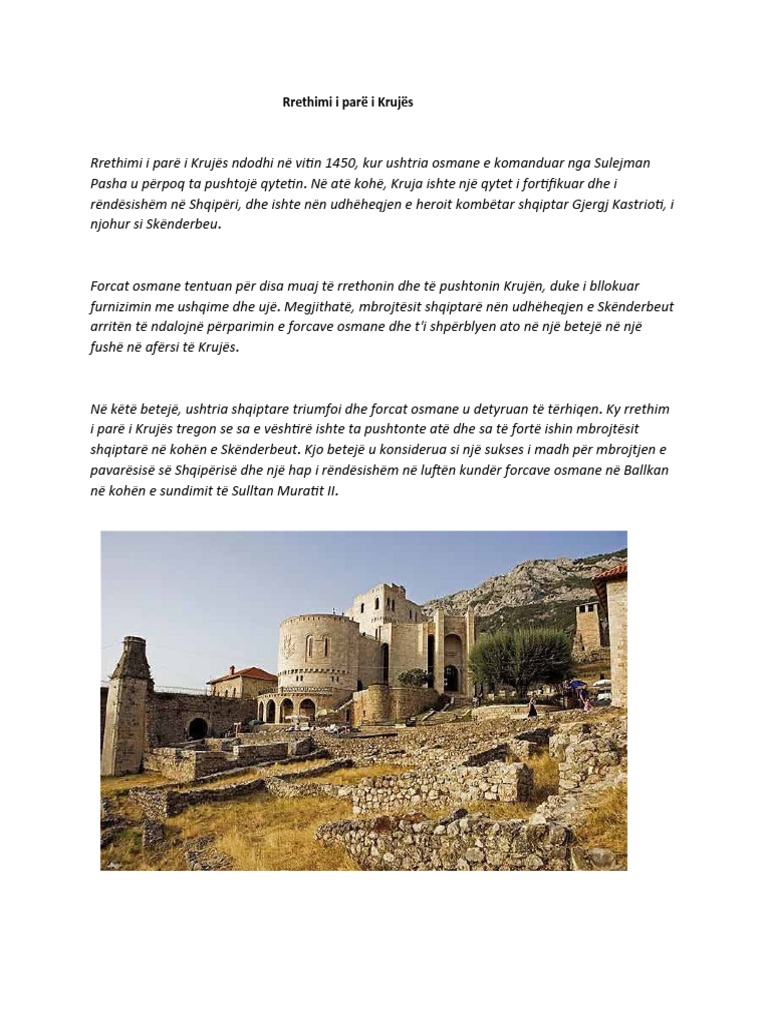 Rrethimi I Parë I Krujës | PDF