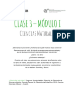 Cs. Naturales - Mód. 1 - Clase 3