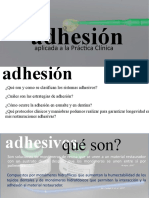 Adhesión en Odontología: Clasificación, Mecanismos y Protocolos Clínicos