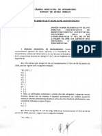 Lei Complementar #38, de 26 de Agosto de 2016: Camara Municipal de Muzambinho Estado de Minas Gerais