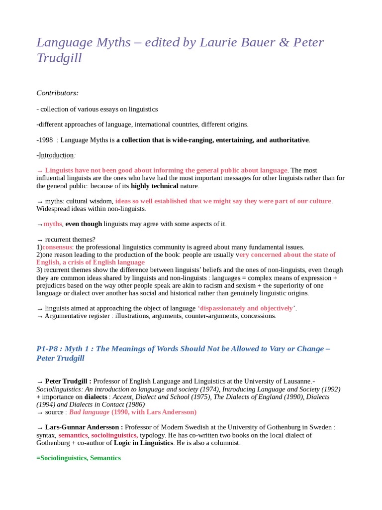 Debunking Language Myths and Misconceptions | PDF | Dialect | Linguistics