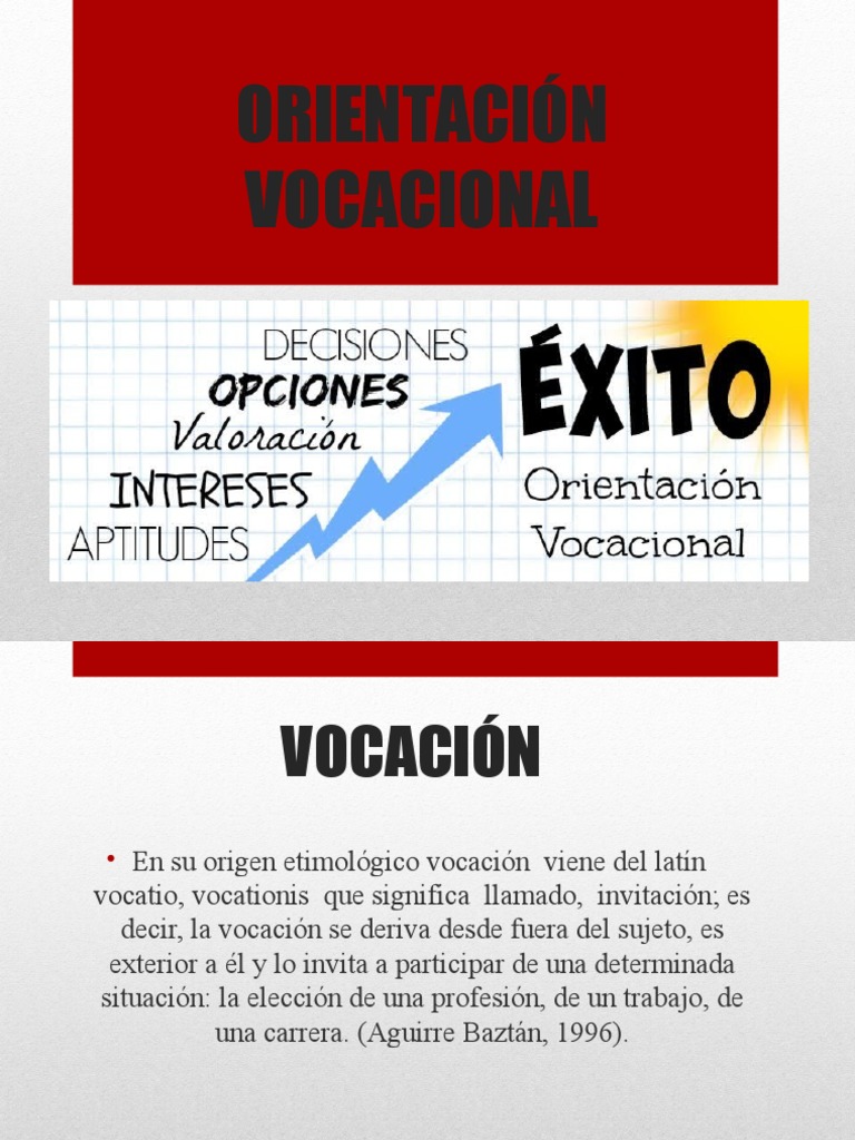 Claves de la Orientación Vocacional | PDF | Motivación | Motivacional