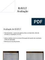 Avaliação do teste RAVLT com memória, aprendizagem e retenção