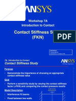 Contact Stiffness Study ANSYS Workshop